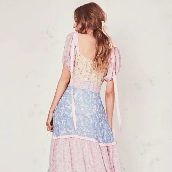 Loveshackfancy Jessie dress multicolor 2 - Picture 4 of 6